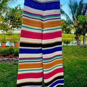 Zara crochet pant and vest colorful! Size S